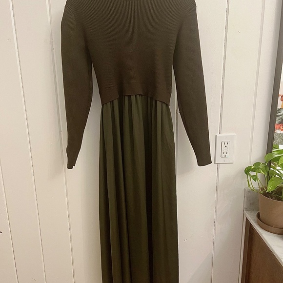 COPY - BOHME ZEDA MIDI DRESS IN OLIVE - Picture 5 of 5